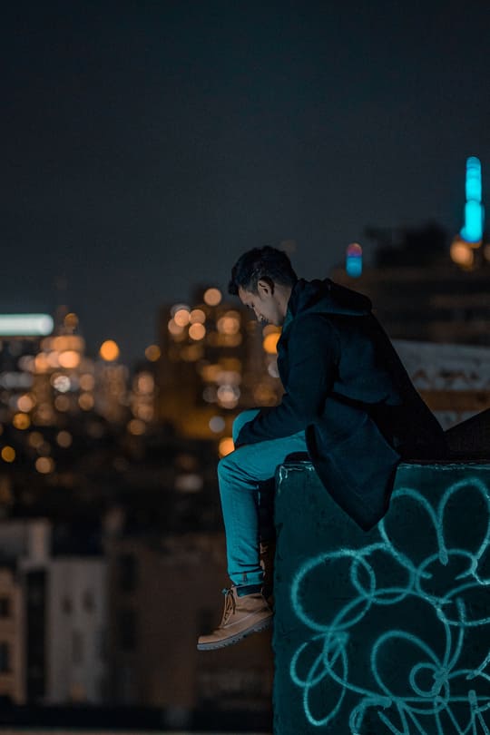 night-rooftop-sitting